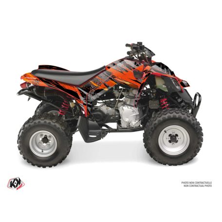 Karosszéria védő dekor matrica készlet Quad CAN-AM Ember Piros Széria