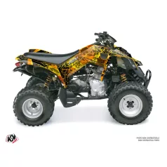   Karosszéria védő dekor matrica készlet Quad CAN-AM Leaf Sárga Széria