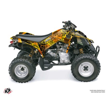 Karosszéria védő dekor matrica készlet Quad CAN-AM Leaf Sárga Széria