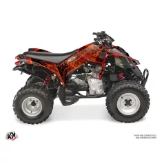   Karosszéria védő dekor matrica készlet Quad CAN-AM Leaf Piros Széria