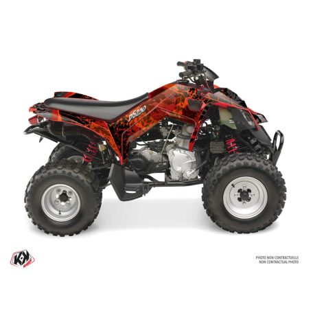 Karosszéria védő dekor matrica készlet Quad CAN-AM Leaf Piros Széria