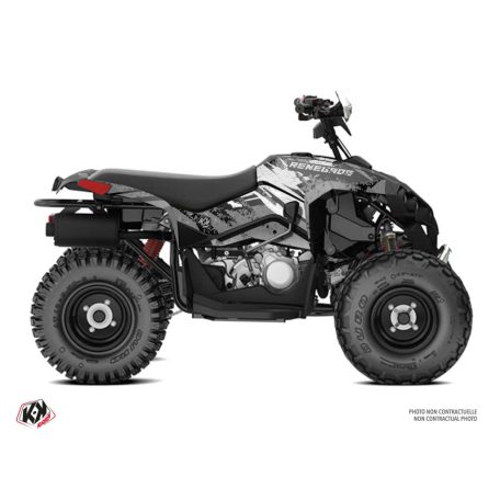 Karosszéria védő dekor matrica készlet Quad CAN-AM Ember Szürke Széria