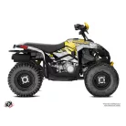 Karosszéria védő dekor matrica készlet Quad CAN-AM Ember Szürke/Sárga Széria