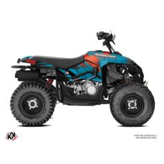   Karosszéria védő dekor matrica készlet Quad CAN-AM Ember Turquoise Széria