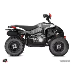   Karosszéria védő dekor matrica készlet Quad CAN-AM Kinetik Szürke Széria