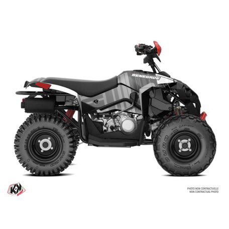 Karosszéria védő dekor matrica készlet Quad CAN-AM Kinetik Szürke Széria