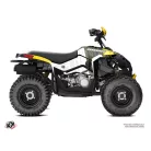 Karosszéria védő dekor matrica készlet Quad CAN-AM Kinetik Szürke/Sárga Széria