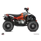 Karosszéria védő dekor matrica készlet Quad CAN-AM Kinetik Piros Széria