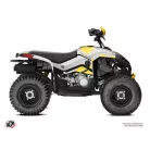 Karosszéria védő dekor matrica készlet Quad CAN-AM Kliff Szürke/Sárga Széria