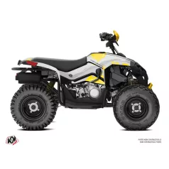   Karosszéria védő dekor matrica készlet Quad CAN-AM Kliff Szürke/Sárga Széria