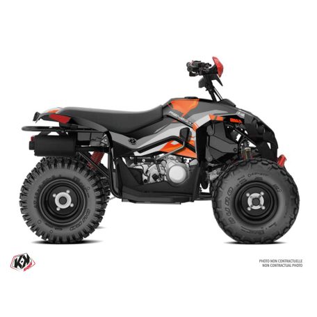 Karosszéria védő dekor matrica készlet Quad CAN-AM Kliff Piros Széria