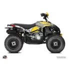 Karosszéria védő dekor matrica készlet Quad CAN-AM Kraft Szürke/Sárga Széria