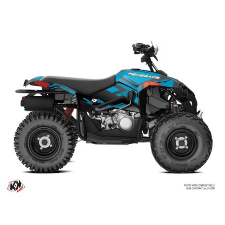 Karosszéria védő dekor matrica készlet Quad CAN-AM Lane Turquoise Széria