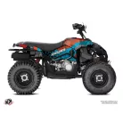 Karosszéria védő dekor matrica készlet Quad CAN-AM Leaf Turquoise Széria