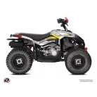 Karosszéria védő dekor matrica készlet Quad CAN-AM Spear Szürke/Sárga Széria