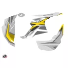 Karosszéria védő dekor matrica készlet Quad CAN-AM Spear Szürke/Sárga Széria