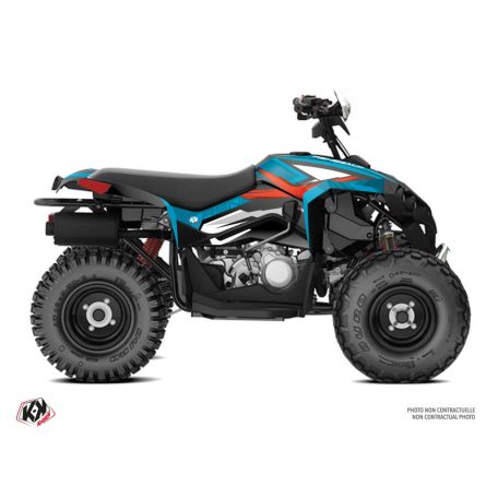 Karosszéria védő dekor matrica készlet Quad CAN-AM Spear Turquoise Széria