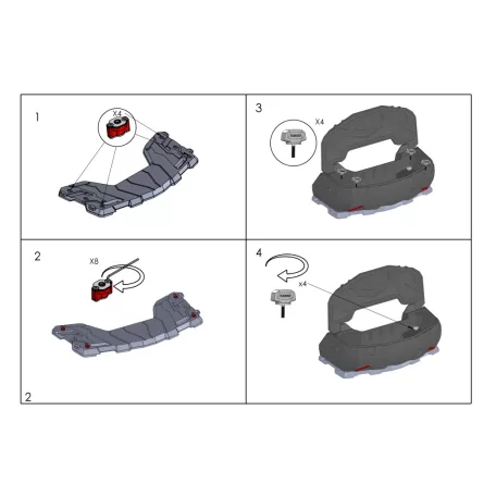 VENTURER PRO CF MOTO ATV / QUAD hátsó túradoboz (CF 650 / 850 /1000, 2024-)